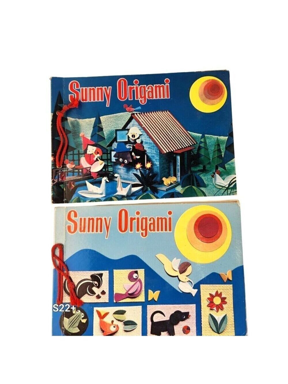 Sunny Origami Books By Keinichi Fukuda 1966 & 1967 VTG English Directions Publis